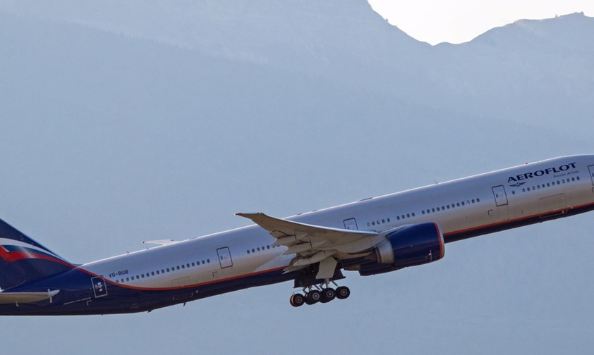 Boeing 777 von Aeroflot: Darf nicht mehr ins Ausland.