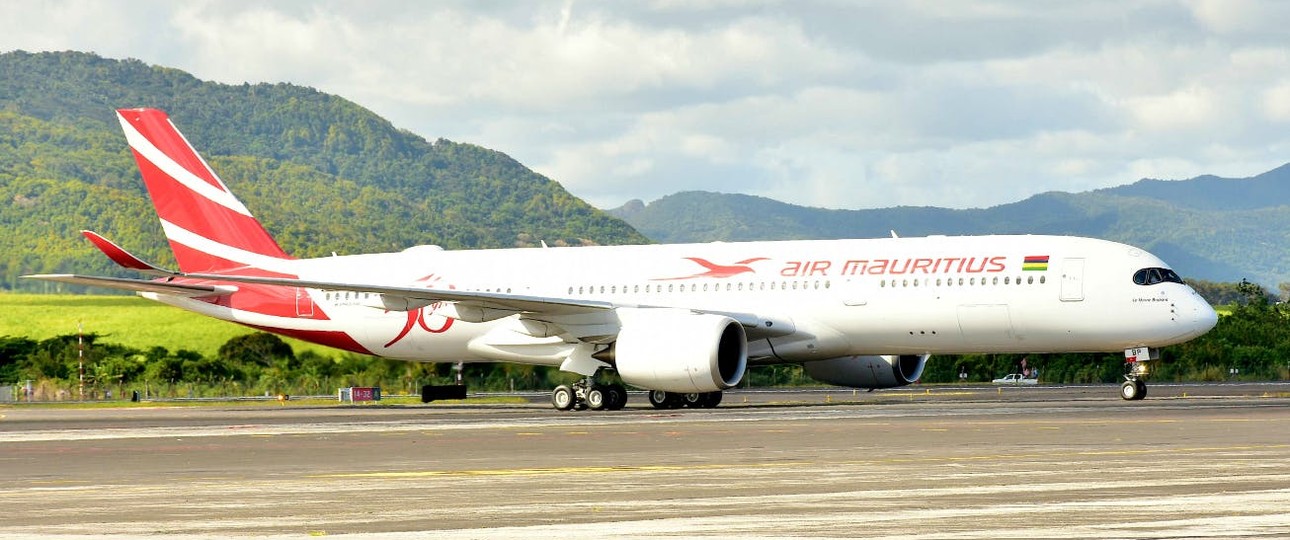 Airbus A350 from Air Mauritius: The airline is fighting for survival.