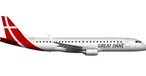 So sollen die Flieger von Great Dane Airlines aussehen: Regionale Routen und Urlaubsflüge.