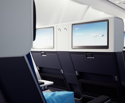 Discover Airlines Ocean Blue Premium Economy Class 5