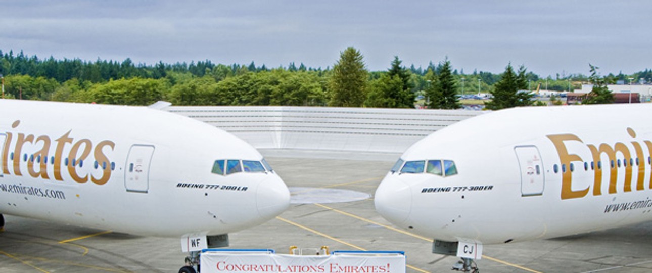 B777 von Emirates: Die Airline will die Neuversion.