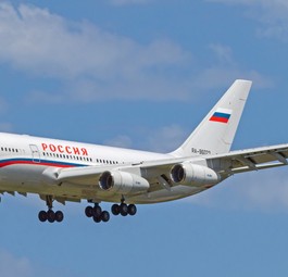 Eine Ilyushin Il-96 Russlands. Die Staatsflotte wird von Rossiya Airlines betrieben.