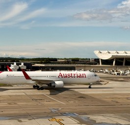Boeing 767 von Austrian Airlines in Washington: Die Airlines ist besonders pünktlich unterwegs.