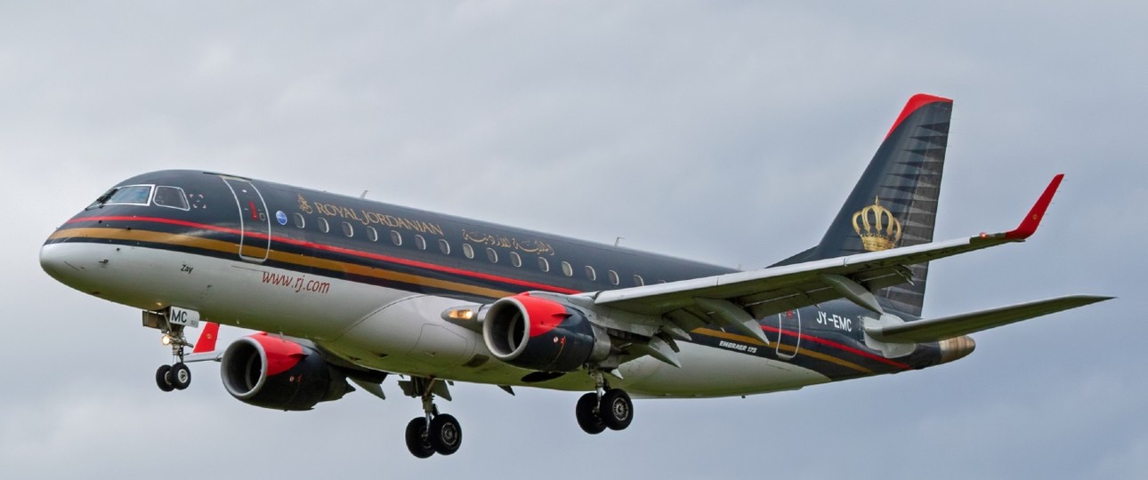 Embraer E175 von Royal Jordanian: Werden mit dem Nachfolgemodell ersetzt.