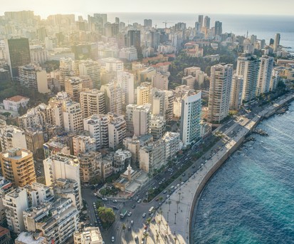 Beirut aus der Luft: Einigen Airlines aktuell zu heikel.