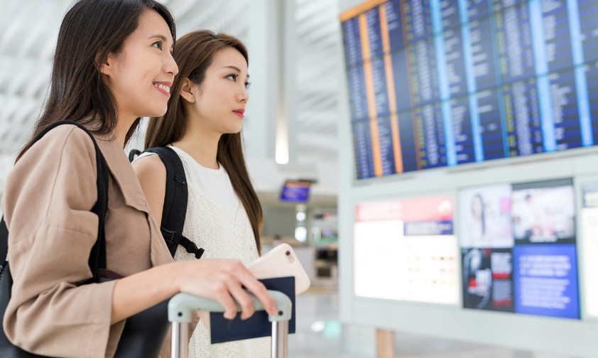 Passagierinnen in China: Die Nachfrage ist wieder da.
