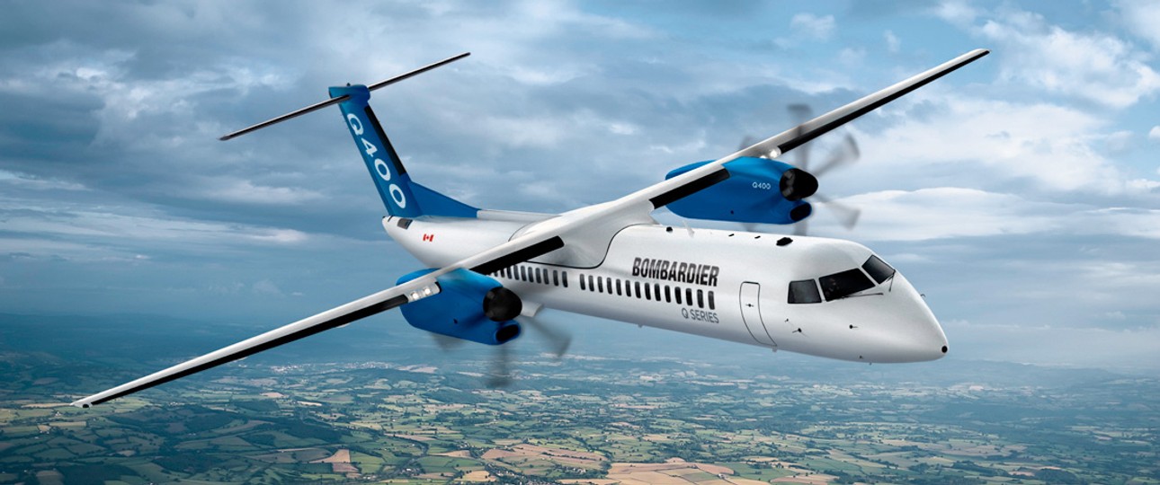 Dash 8 Q400: Künftig wohl nicht mehr von Bombardier.