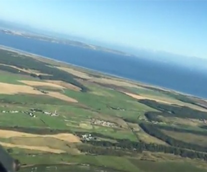 Wunderschöne Landung aus Cockpit-Sicht