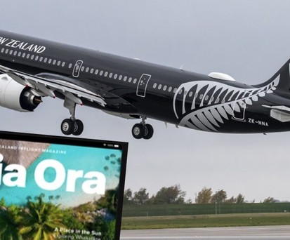 Jet und Bordmagazin von Air New Zealand: Kein Markenschutz.