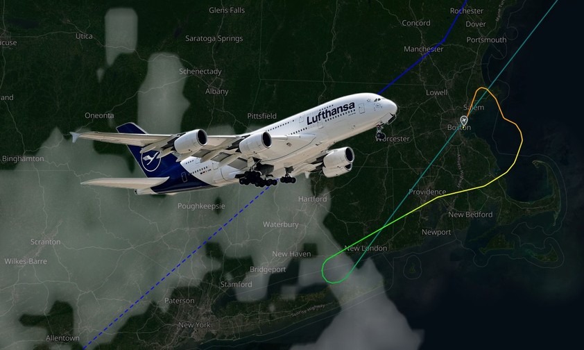 airbus a380 lufthansa washington boston