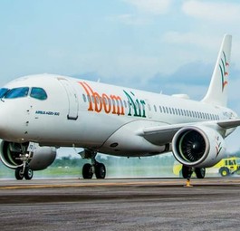 Airbus A220 von Ibom Air: Hier im Bild noch gemietet von Egypt Air.