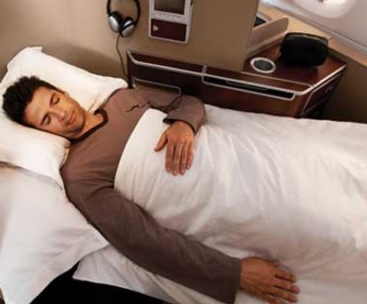 First-Class-Passagier bei Qantas: Seltenheitswert.