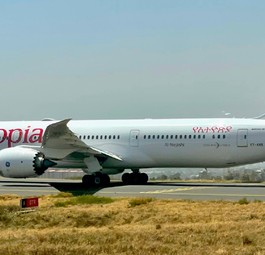 Boeing 787 von Ethiopian: Bald nach Zürich unterwegs.
