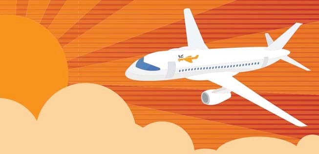 Flugzeug: Sicherer als die Fahrt in alten Schiffen.