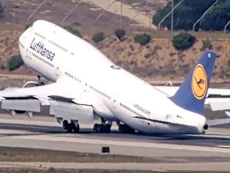 Boeing 747-8 von Lufthansa: Am 10.Oktober wäre es fast zu einem Tailstrike in Los Angeles gekommen. 