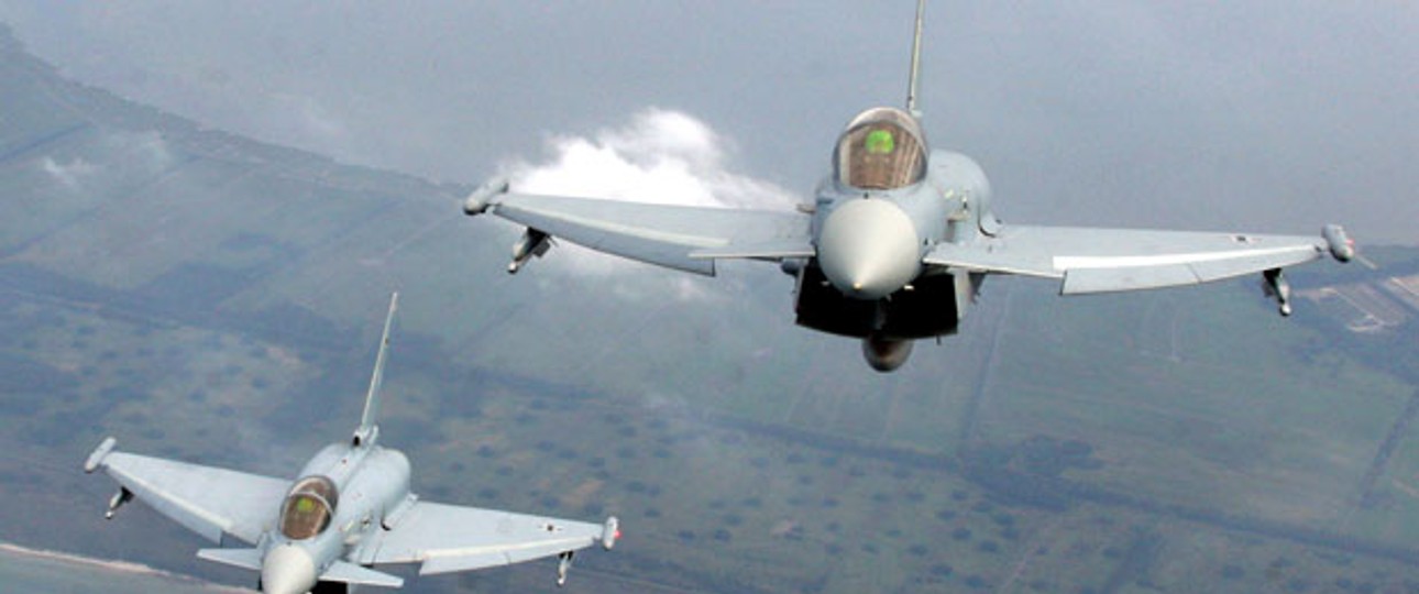 Eurofighter: Die deutschen Kampfjets wurden zur Kontrolle losgeschickt.