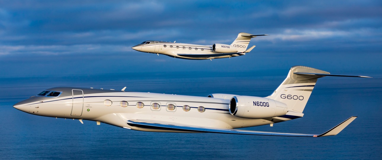 Platz 2 teilen sich gleich sechs Jets: von Gulfstream G700, G650ER, G600 und G500 (im Bild) sowie von Bombardier Global 8000 und Global 7500. Alle erreichen einen MOM von 0.925.