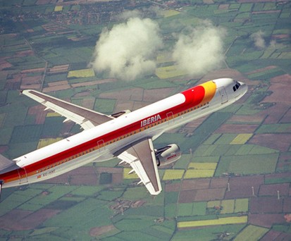 Airbus A321 von Iberia: Immer schwächer ausgelastet.