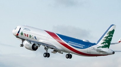 Airbus A321 Neo von MEA: Vorsichtshalber in Istanbul geparkt.