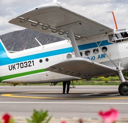 Billigairline mit einer Flotte von Antonov An-2