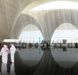 Wie auf diesem Bild soll der Flughafen Kuwait <a href="http://www.aerotelegraph.com/so-will-kuwait-seinen-flughafen-ausbauen">in Zukunft aussehen</a>. Zurzeit reicht es dagegen nur für den letzten Platz (76.) im Ranking mit einer Bewertung von 5,02.