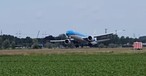 Die Boeing 777 von KLM: Im nächsten Moment durchgestartet.