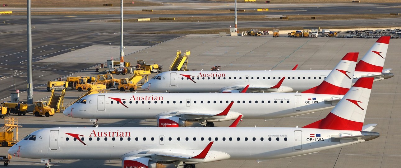 Embraer E195 von Austrian Airlines: Fliegen nicht mehr nach Graz.