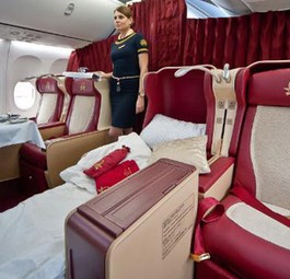 Echte First Class in echter Boeing 737: Transaero bietet Ungewöhnliches.