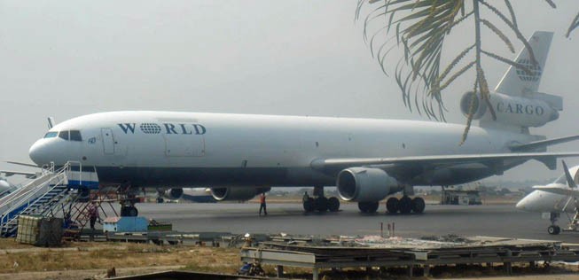 Am Brazzaville Airport.