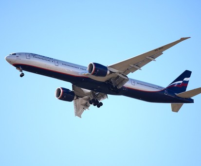 Boeing 777-300ER of Aeroflot: Seats 402 passengers.
