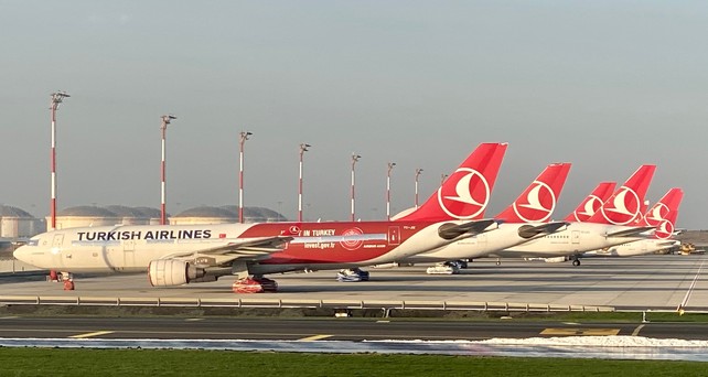 Flieger von Turkish Airlines in Istanbul: Die Fluglinie steigt bei Air Europa ein.