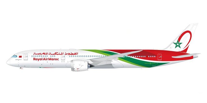 So wird die spezielle Lackierung auf der ersten Boeing 787-9 von Royal Air Maroc aussehen.