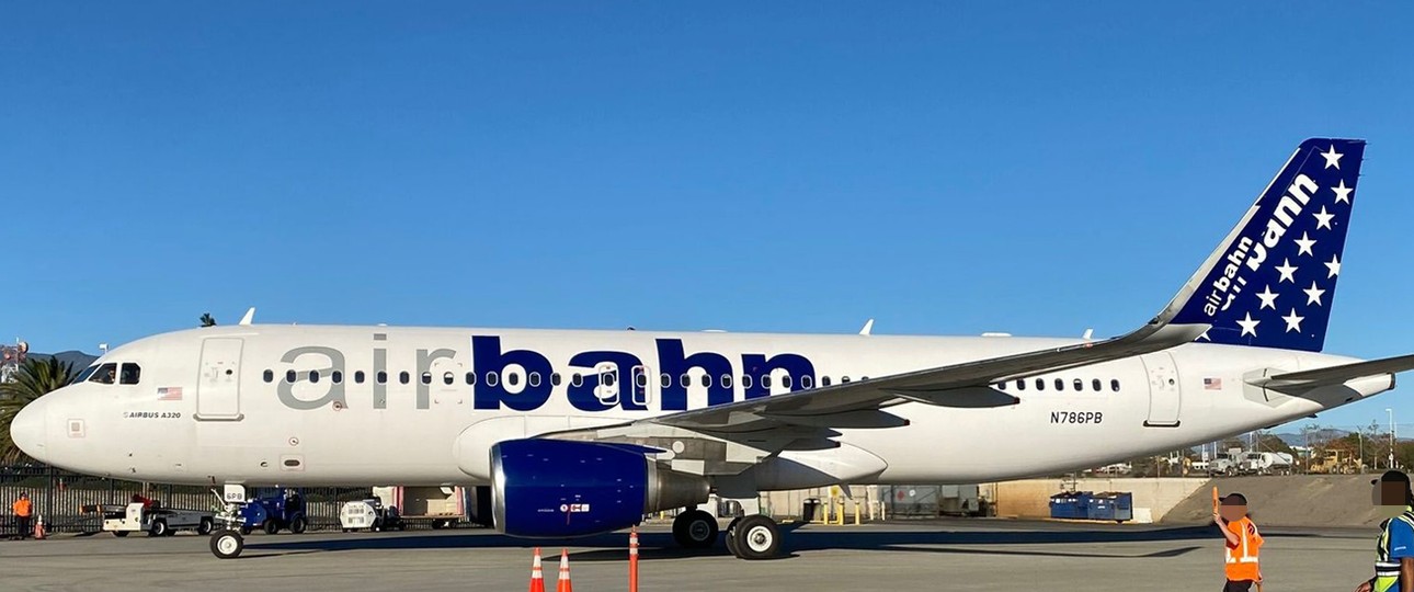 Airbus A320 von Airbahn: Macht sich bereit für den Start.