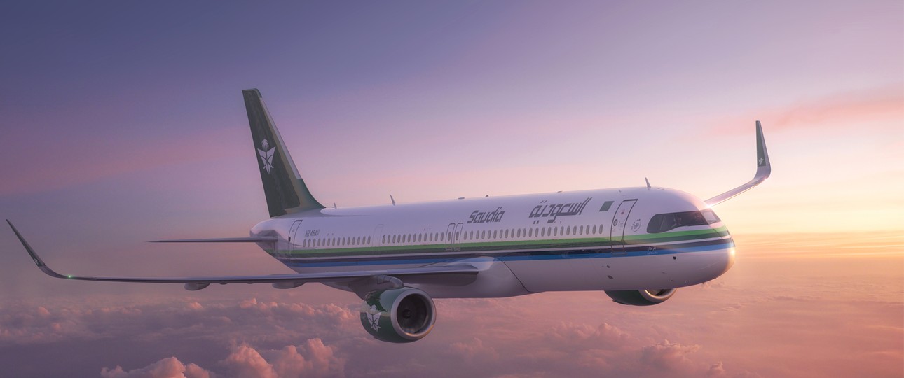 Saudia kleidet die Flugzeuge neu. Grün ist die neue Hauptfarbe.