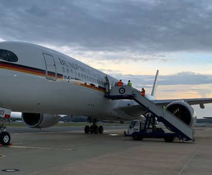 Der erste Airbus A350-900 der Flugbereitschaft: Der Jet...