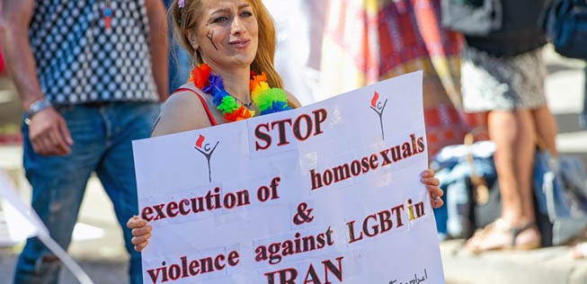 Protest für Homosexuelle im Iran: Die Menschenrechtslage im Land ist katastrophal.