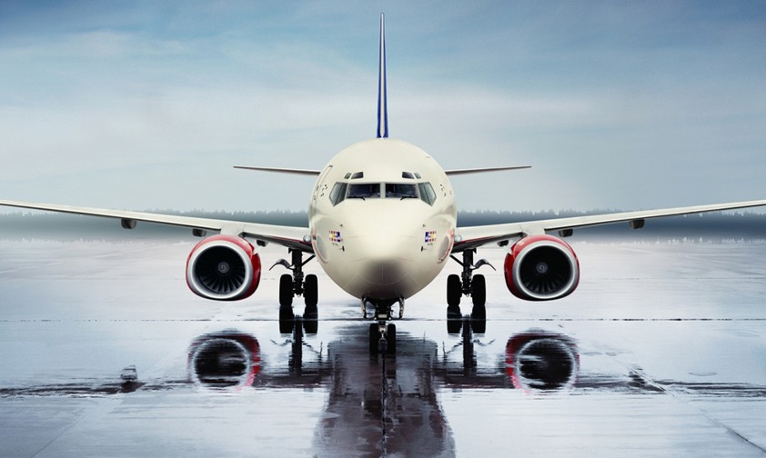 Flugzeug von SAS: Die Airline will dem Klima weniger schaden.
