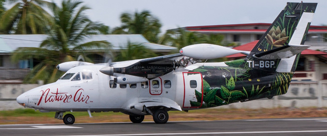 Flugzeug von Nature Air: Neue Basis.