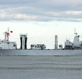 Ein Kriegsschiff der chinesischen Marine: China soll aktuell GPS- und Funkverbindungen im Pazifik stören.