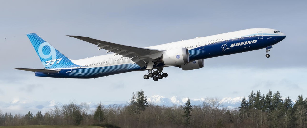 Boeing 777-9: Die größere der beiden 777X-Varianten.