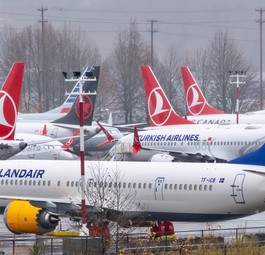 Geparkte Boeing 737 Max: Es rollen keine Flieger mehr aus dem Werk.