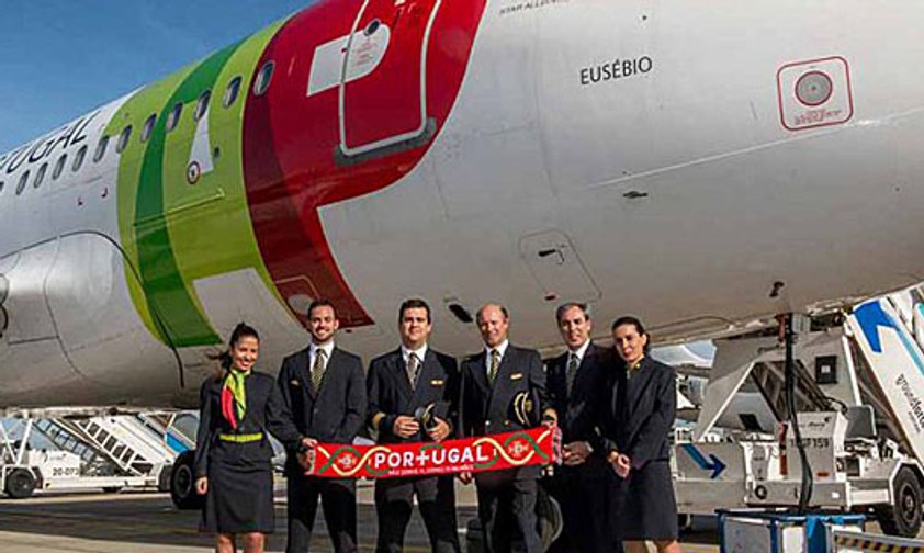 Der richtige Siegerflieger ist der A319 mit dem Kennzeichen CS-TTJ.  Das Flugzeug trägt den Taufnamen Eusébio.