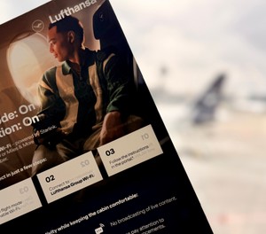So weist Lufthansa auf die Spielregeln hin: Neues Highspeed-Internet an Bord.