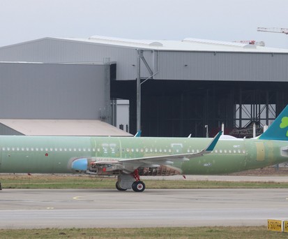 Airbus A321 XLR für Aer Lingus: Mitte Februar 2024 in Hamburg gesichtet.