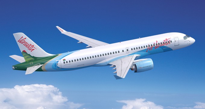 Airbus A220 von Air Vanuatu: So soll das neue Flugzeug für Air Vanuatu aussehen.