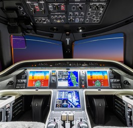 Cockpit von Embraers Praetor 600: Der Hersteller verspricht modernste Avionik.