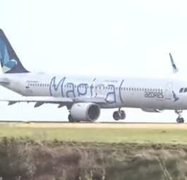 Der Airbus A321: Keine sanfte Landung.