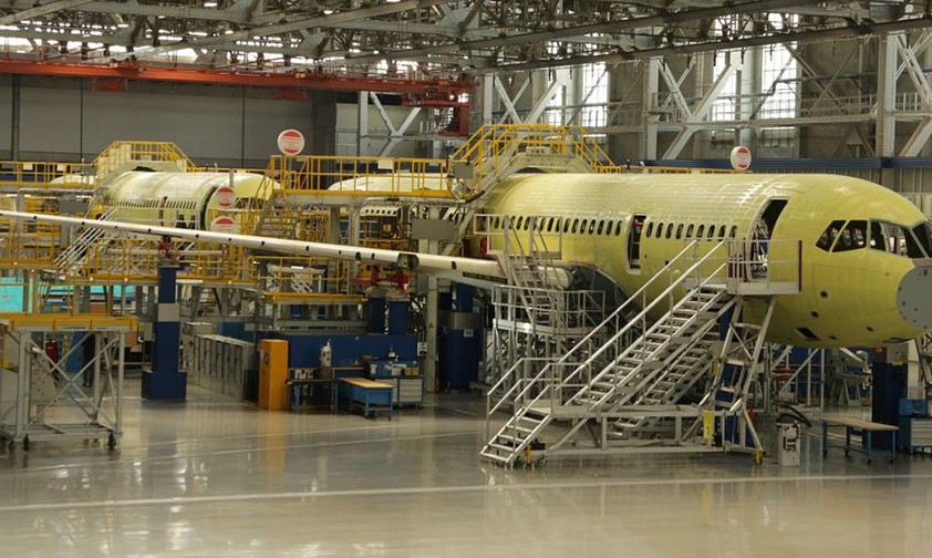 Produktion der Yakovlev MS-21: Russland kommt nur langsam voran.