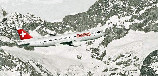 Airbus A320 von Swiss: Die Crew sah die Cessna von Auge.