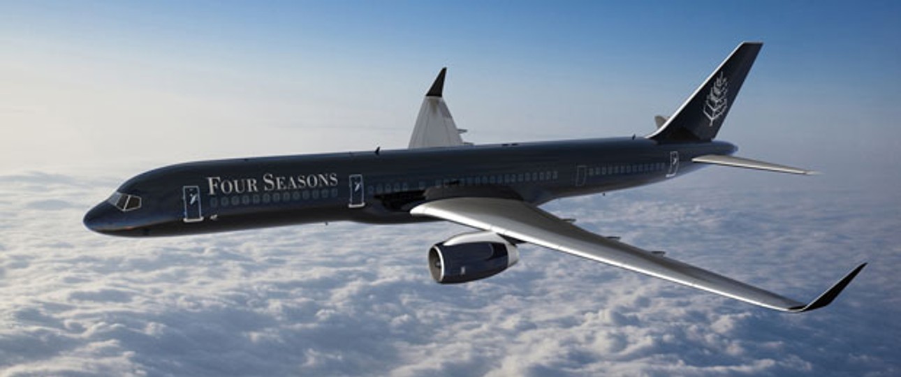 Die Boeing 757-300 von Four Seasons: Nächster Halt Weltreise.